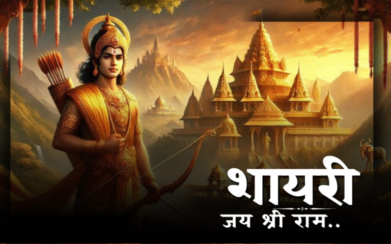 जय श्री राम शायरी 2 लाइन
