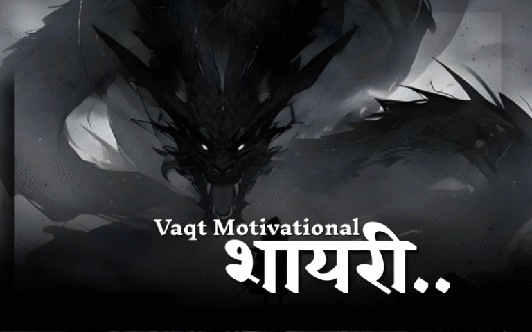 वक्त पर मोटिवेशनल शायरी
