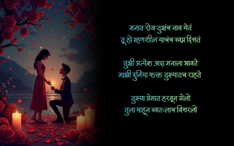 प्रपोज शायरी मराठी